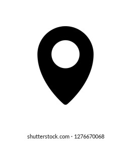 Location Icon Vector Illustration in Glyph Style for Any Purpose