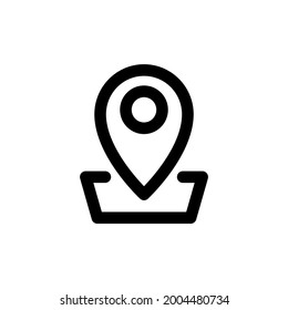 location icon and  Vector illustration isolated on a white background. Premium quality for mobile apps, user interface, presentation, and website. pixel perfect icon