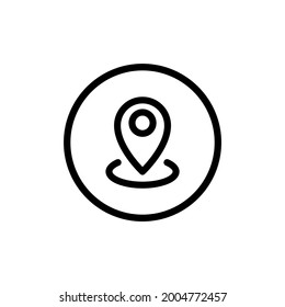 location icon and  Vector illustration isolated on a white background. Premium quality for mobile apps, user interface, presentation, and website. pixel perfect icon