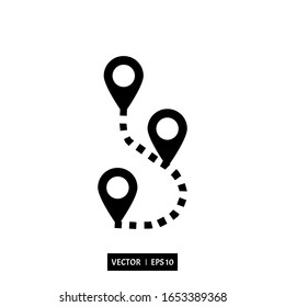 location icon vector illustration logo template for many purpose. Isolated on white background.