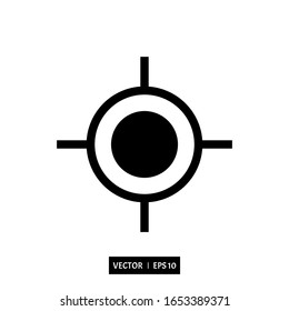 icono de ubicación, ilustración vectorial plantilla de logotipo para muchos fines. Aislado sobre fondo blanco.