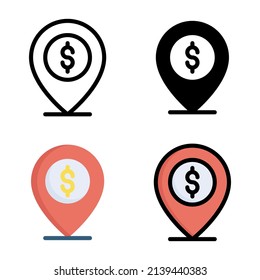 location icon vector illustration logo template for website or mobile app