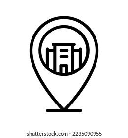 Location icon vector illustration logo template isolated on white background