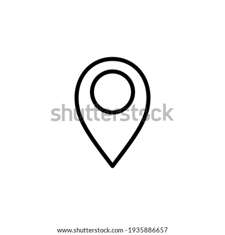 Location icon vector illustration logo template for many purpose. Isolated on white background.