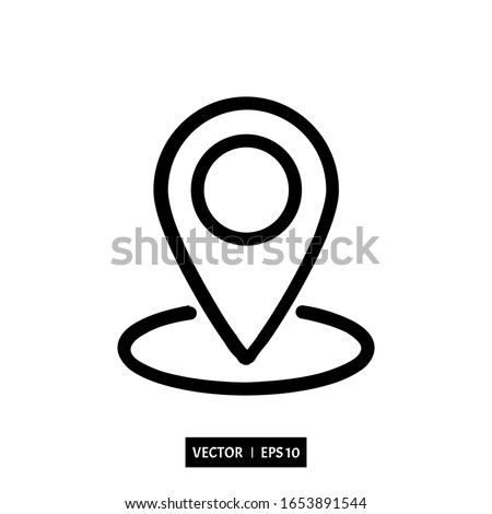 location icon vector illustration for many purpose, isolated on white background