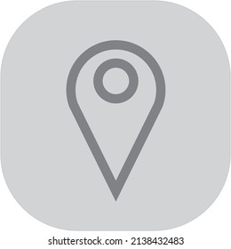 location icon vector illustration on light gray background