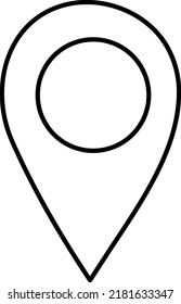 Location Symbol, Vektorgrafik auf weißem Hintergrund..eps
