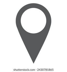 location icon vector illustration on white background, eps10