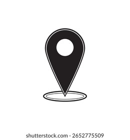 location icon vector illustration on white background, eps10.