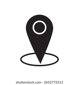 location icon vector illustration on white background, eps10.