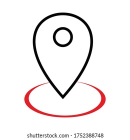 
location icon vector illustration of a white background