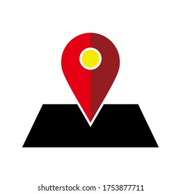 
location icon vector illustration of a white background