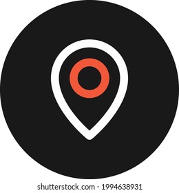 Imagen vectorial de icono de ubicación. También se puede usar para UI y UX. Adecuado para aplicaciones móviles, aplicaciones web y medios impresos.