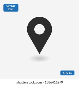 location icon. Vector image for web design