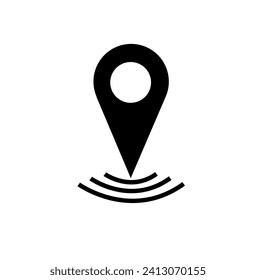 Location icon vector. To indicate a location, place or destination