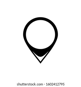 Location icon vector isolated, gps marker symbol