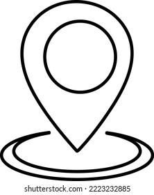 Location icon vector isolated illustration on white background..eps

