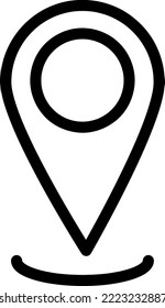 Location icon vector isolated illustration on white background..eps
