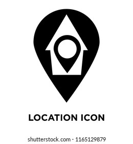 Location icon vector isolated on white background, Location transparent sign , navigation symbols