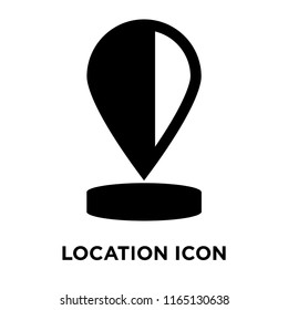 Location icon vector isolated on white background, Location transparent sign , navigation symbols