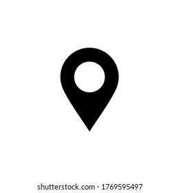 Location icon vector isolated on white background