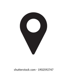 Location icon vector isolated on white background. Pin icon