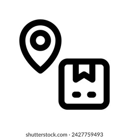 location icon. vector line icon for your website, mobile, presentation, and logo design.