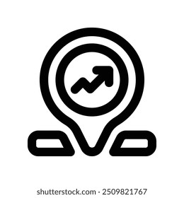 ícone de localização. ícone de linha de vetor para o seu design de site, celular, apresentação e logotipo.