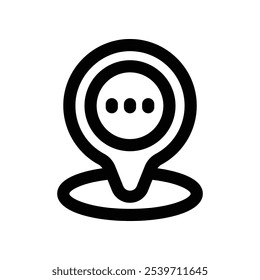 ícone de localização. ícone de linha de vetor para o seu design de site, celular, apresentação e logotipo.