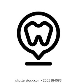 location icon. vector line icon for your website, mobile, presentation, and logo design.
