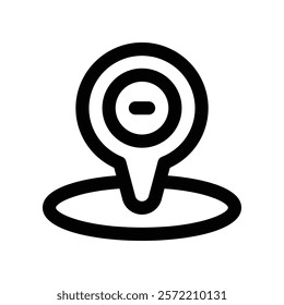 location icon. vector line icon for your website, mobile, presentation, and logo design.