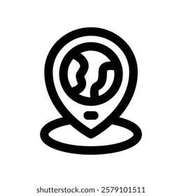 location icon. vector line icon for your website, mobile, presentation, and logo design.