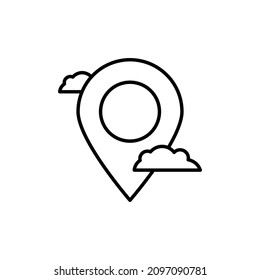 location icon in vector. Logotype