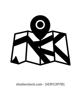 Location  icon in vector. Logotype
