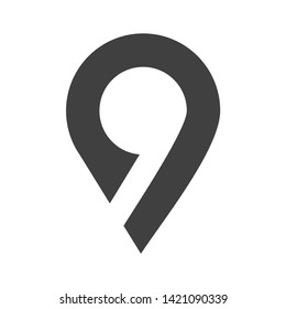 Location Icon vector. Map mark symbol. For web design, App etc.