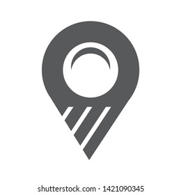 Location Icon vector. Map mark symbol. For web design, App etc.