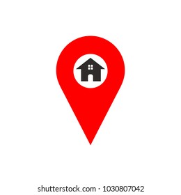 Location icon vector. Location map icon. Pin sign Isolated on white background.