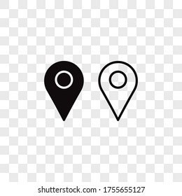 Vector de icono de ubicación. Señal de anclaje de mapa