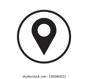 Location Icon Vector Map Sign Isolated Stock Vector (Royalty Free ...
