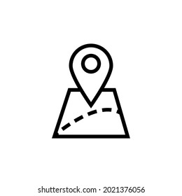 location icon vector, map solid illustration, pictogram isolated on white.