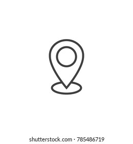 Location icon vector, map or travel