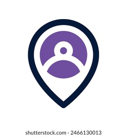 location icon. vector mixed icon for your website, mobile, presentation, and logo design.