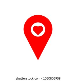 Location icon vector. Navigation map. Location map icon. Pin sign Isolated on white background