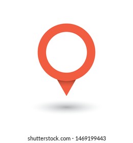 Location icon vector. Navigation map, gps, direction, place.