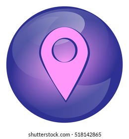 Location icon vector. Navigation map, gps, direction, place, compass, contact, search concept. Design, logo, Web, UI, mobile upp