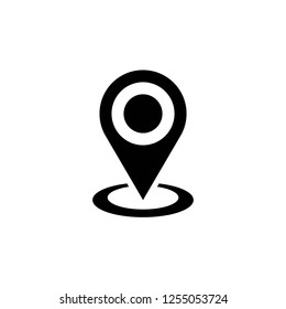 location icon vector on white background