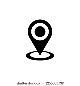 location icon vector on white background