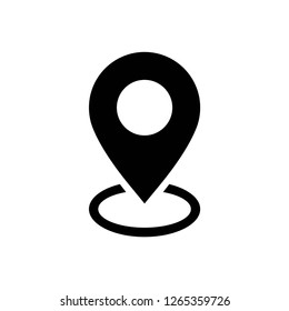 location icon vector, on white background editable eps10