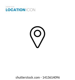 Location icon vector on white background