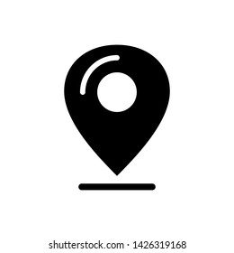 Location icon vector on white background